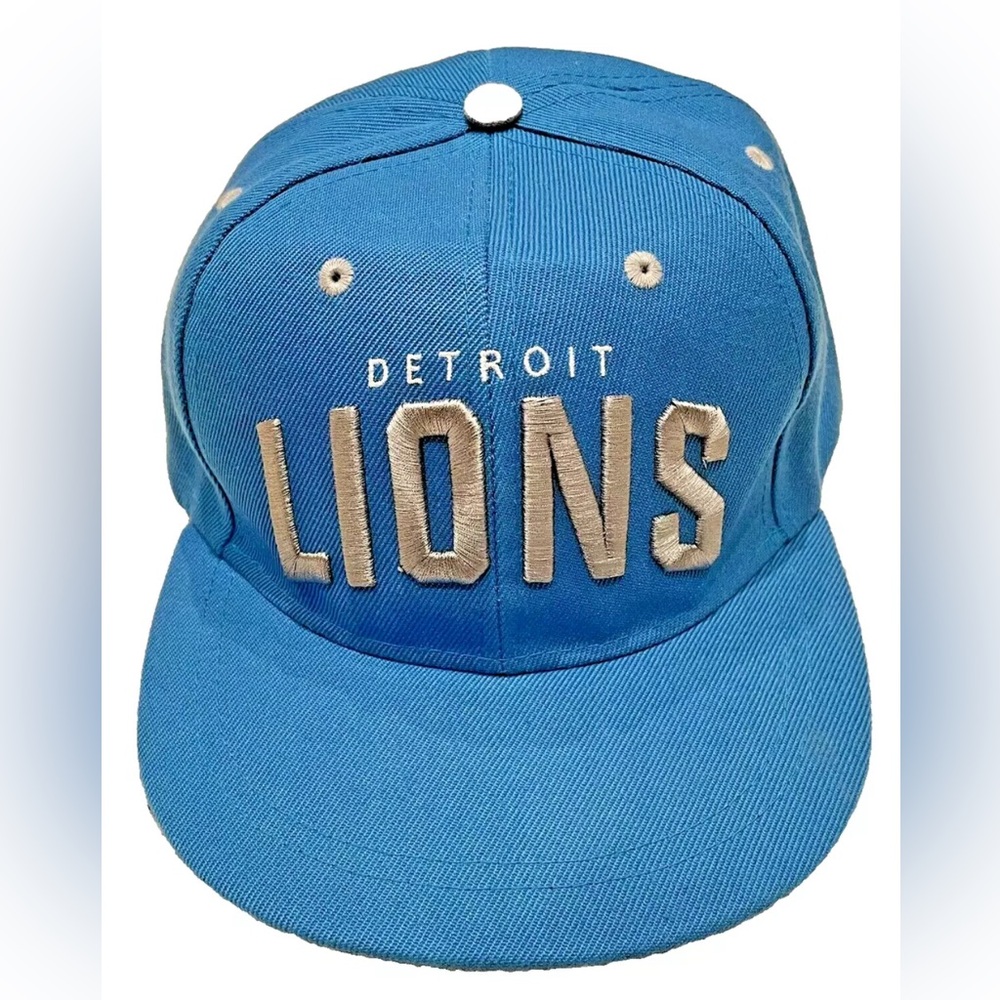 BUDWEISER Detroit Lions NFL Football Turquoise Snapback Hat Proud Sponsor NWOT